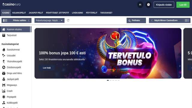 CasinoEuro casino screenshot